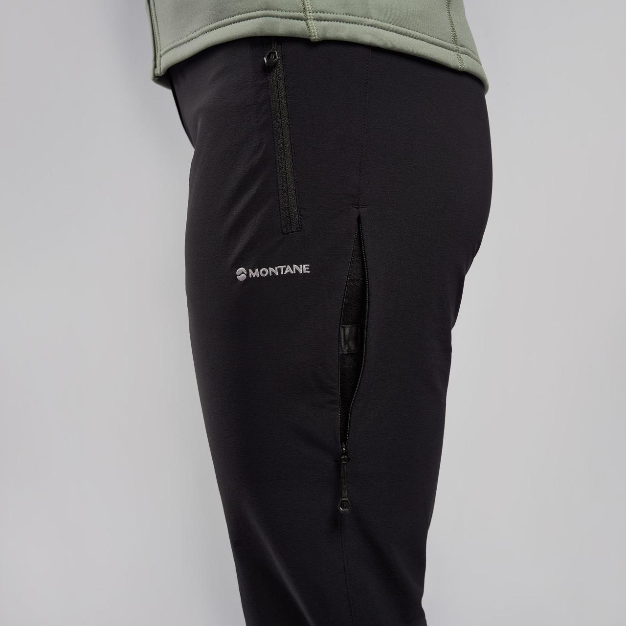 FEM TERRA STRETCH PANTS REG LEG-BLACK-UK12/M dámské kalhoty černé