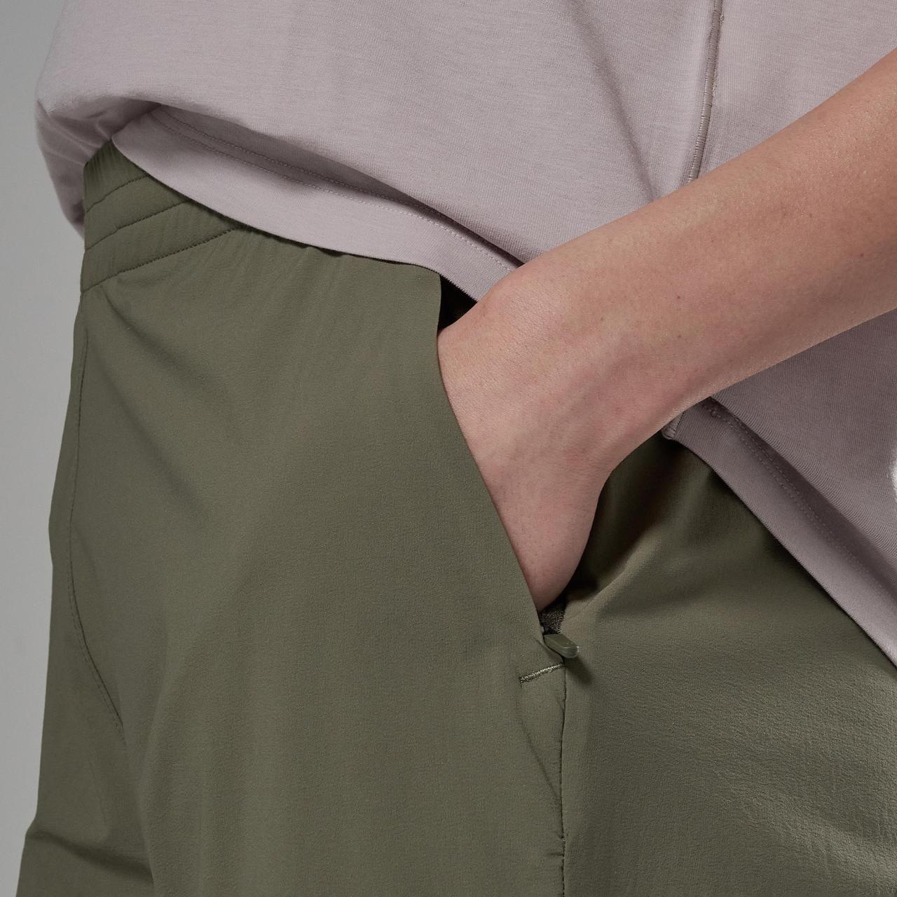 FEM VOLANTIS PANTS-CAPER-UK10/S dámské kalhoty olivové