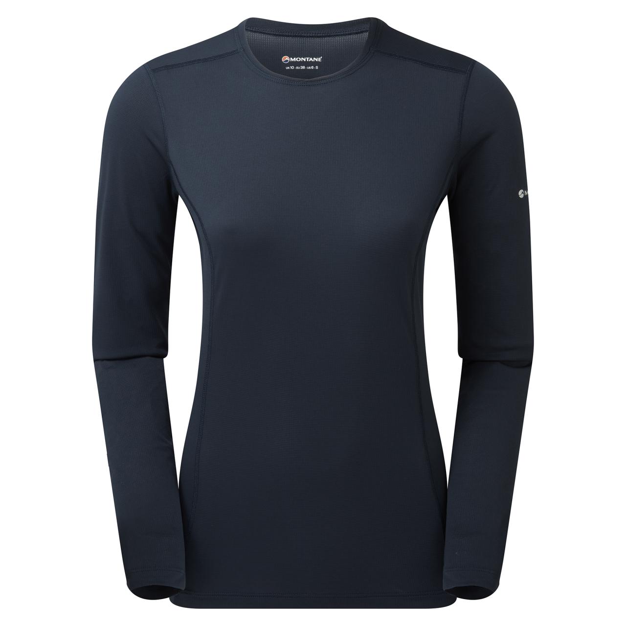 FEM DART LITE LONG SLEEVE T-SHIRT-ECLIPSE BLUE-UK8/XS dámské triko dlouhý ruk. modré