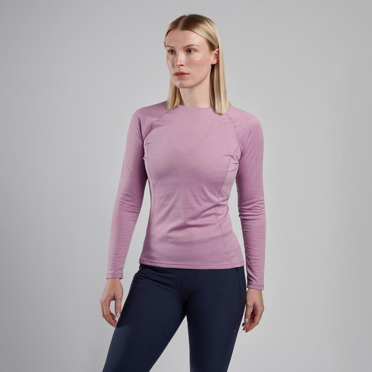 FEM DART LONG SLEEVE T-SHIRT-ALLIUM-UK14/L dámské triko dlouhý ruk. lila