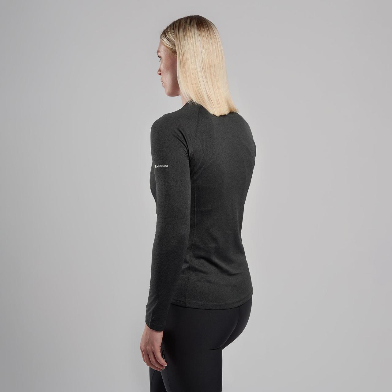 FEM DART LONG SLEEVE T-SHIRT-BLACK-UK6/XXS dámské triko dlouhý ruk. černé