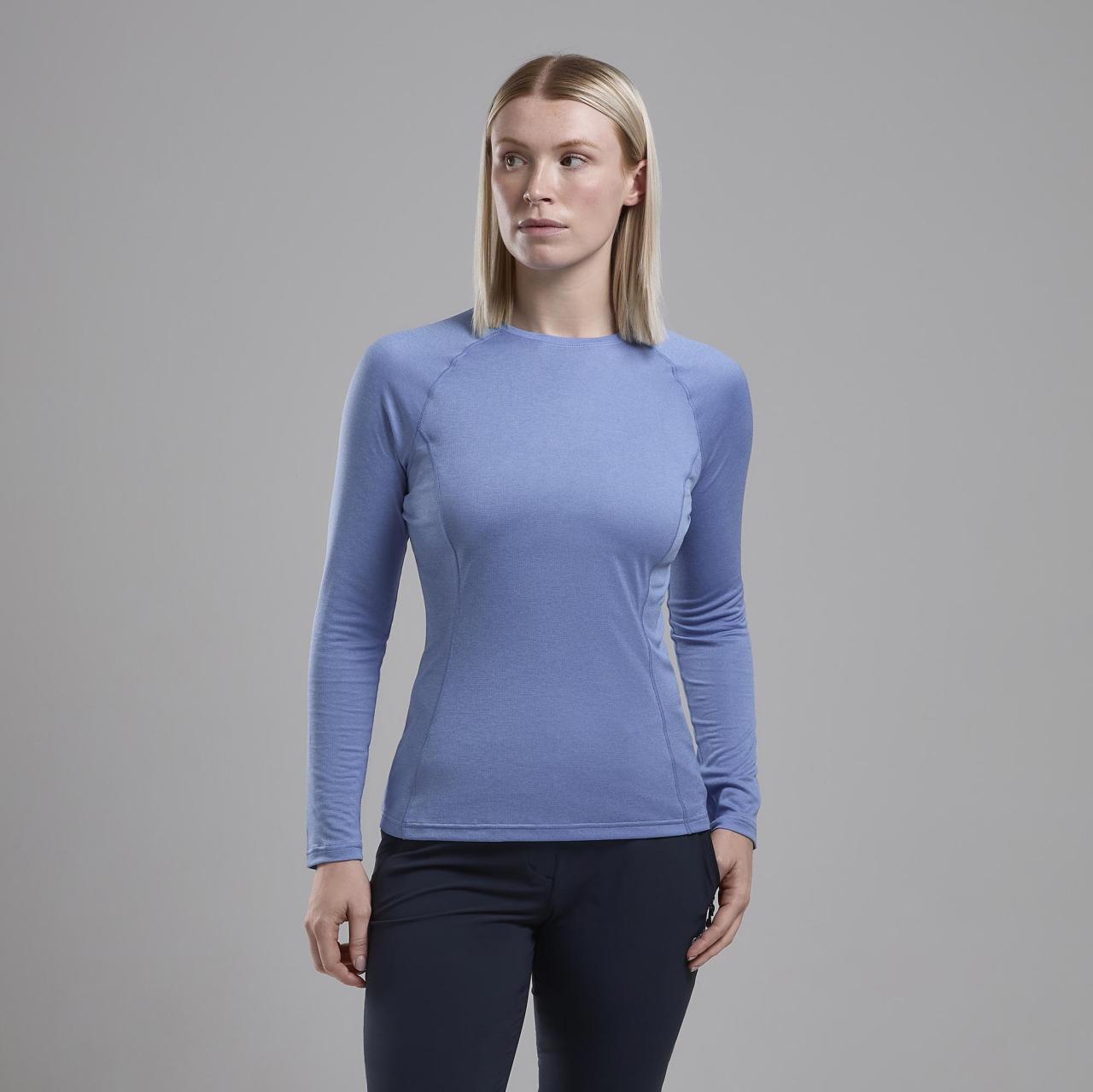 FEM DART LONG SLEEVE T-SHIRT-CORNFLOWER-UK12/M dámské triko dlouhý ruk. modré