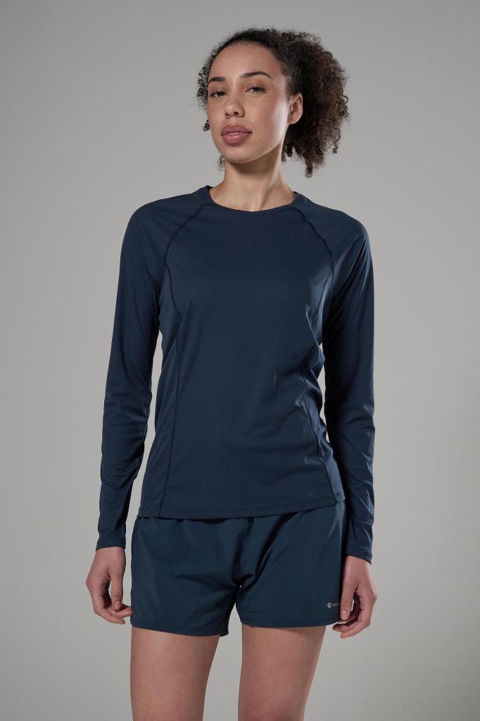FEM DART NANO LONG SLEEVE T SHIRT-ECLIPSE BLUE-UK10/S dámské triko dlouhý ruk. modré