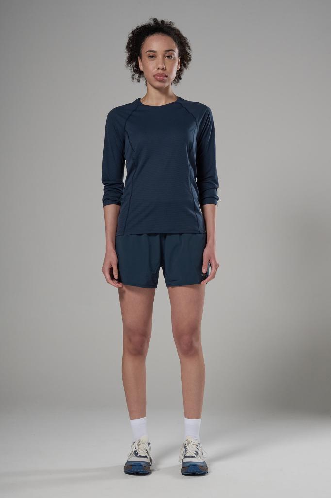 FEM DART NANO LONG SLEEVE T SHIRT-ECLIPSE BLUE-UK10/S dámské triko dlouhý ruk. modré