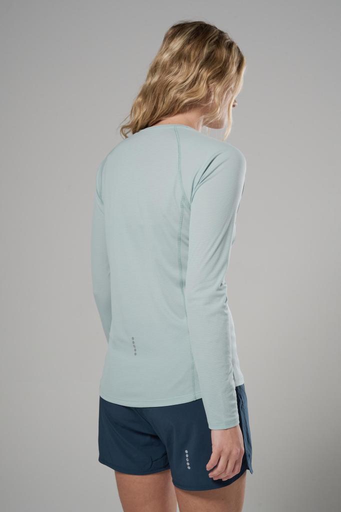 FEM DART NANO LONG SLEEVE T SHIRT-SEA MIST-UK10/S dámské triko dlouhý ruk. mentolové