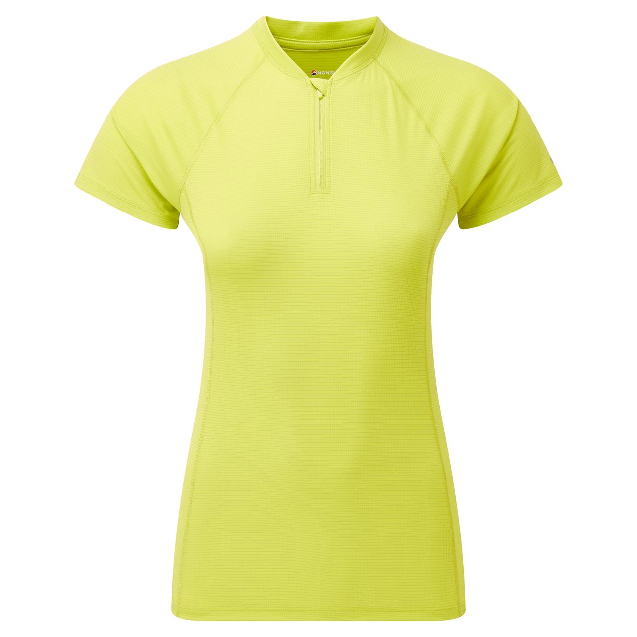 FEM DART NANO ZIP T-SHIRT-CITRUS SPRING-UK12/M dámské triko žlutozelené