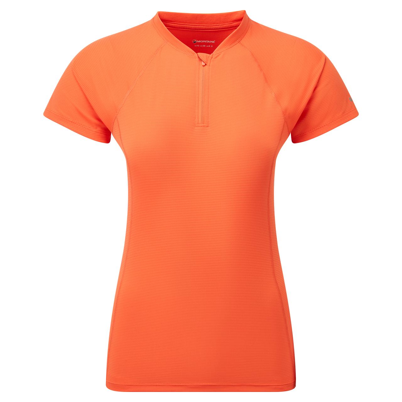 FEM DART NANO ZIP T-SHIRT-TIGERLILY-UK14/L dámské triko oranžové