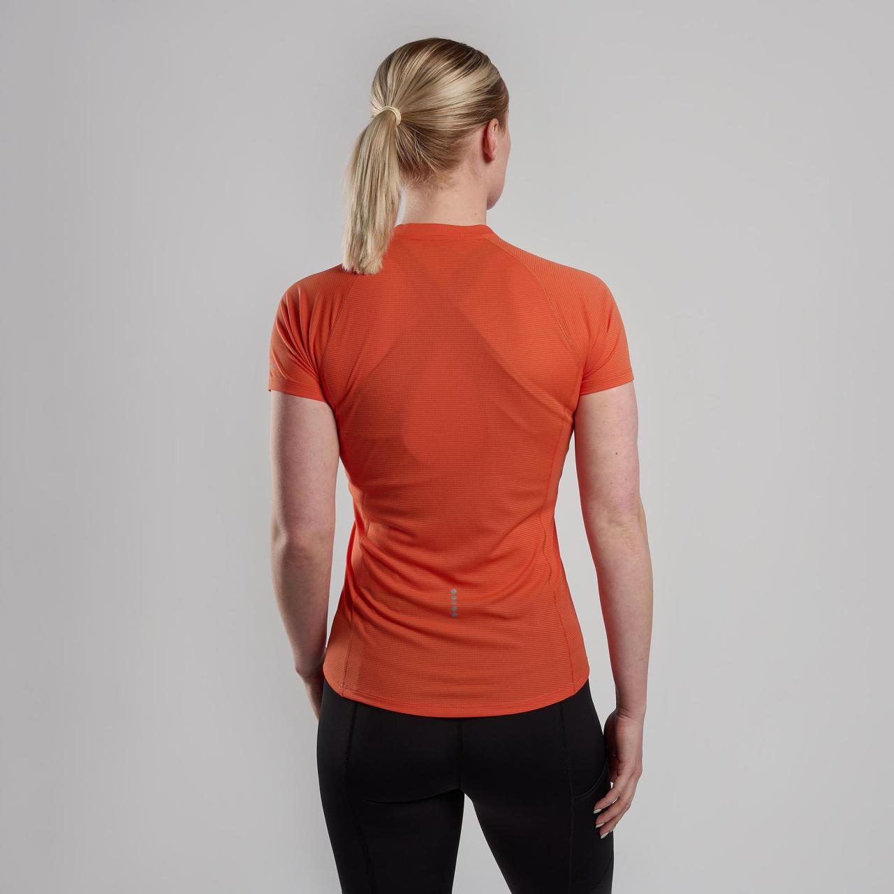 FEM DART NANO ZIP T-SHIRT-TIGERLILY-UK8/XS dámské triko oranžové