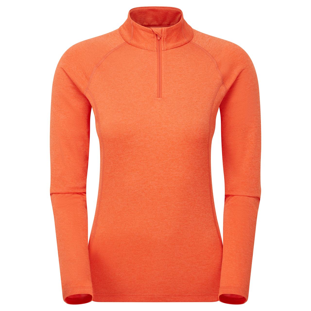 FEM DART ZIP NECK-TIGERLILY-UK8/XS dámské triko dlouhý ruk. oranžové