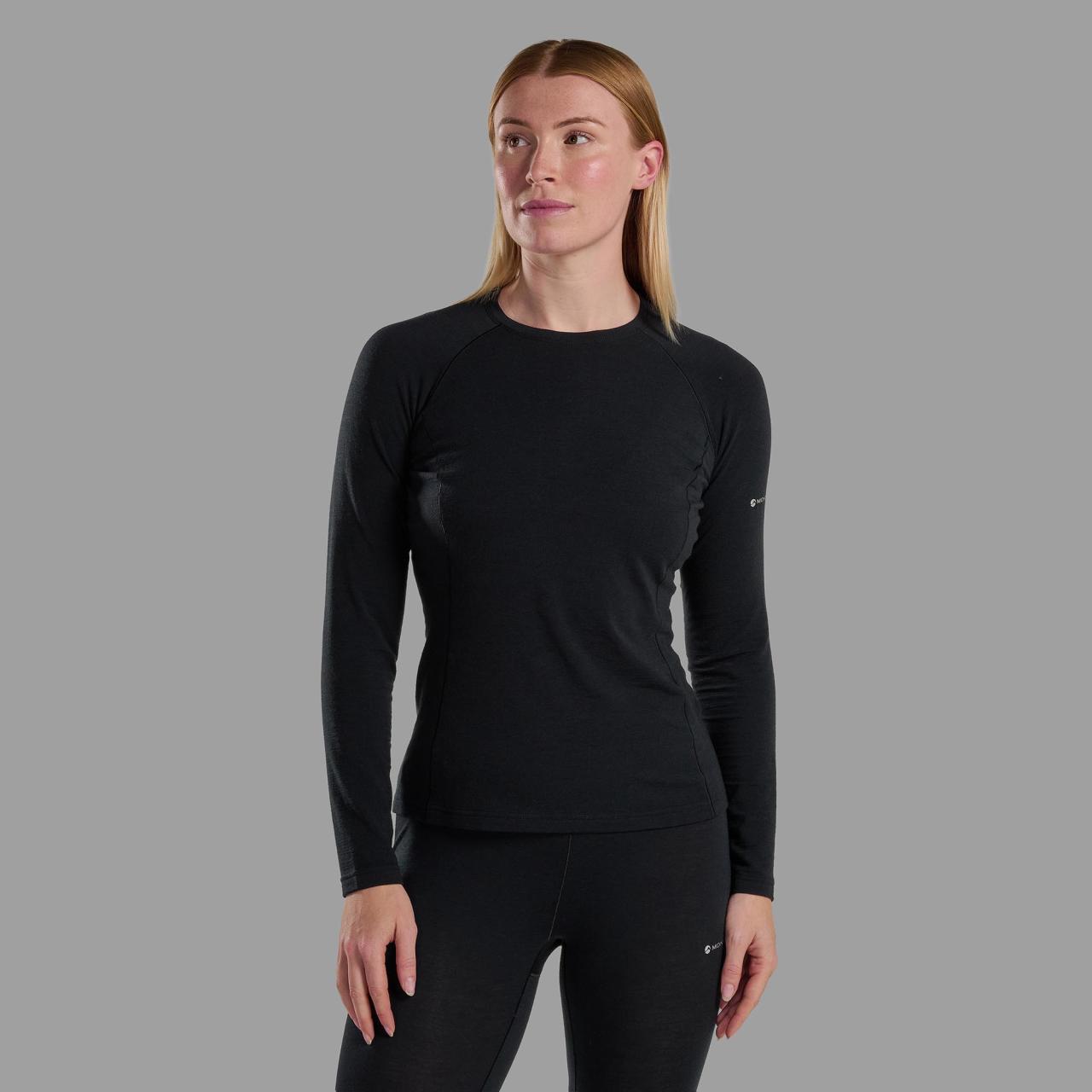 FEM MALLI LONG SLEEVE T SHIRT-BLACK-UK10/S dámské triko černé