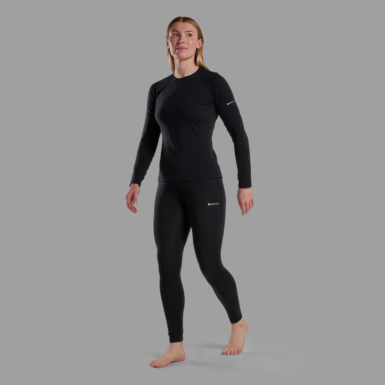 FEM MALLI LONG SLEEVE T SHIRT-BLACK-UK10/S dámské triko černé