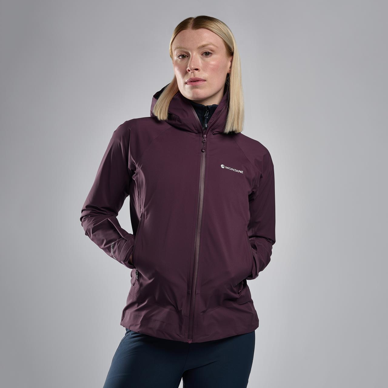 FEM PHASE LITE JACKET-MULBERRY-UK8/XS dámská bunda hnědofialová