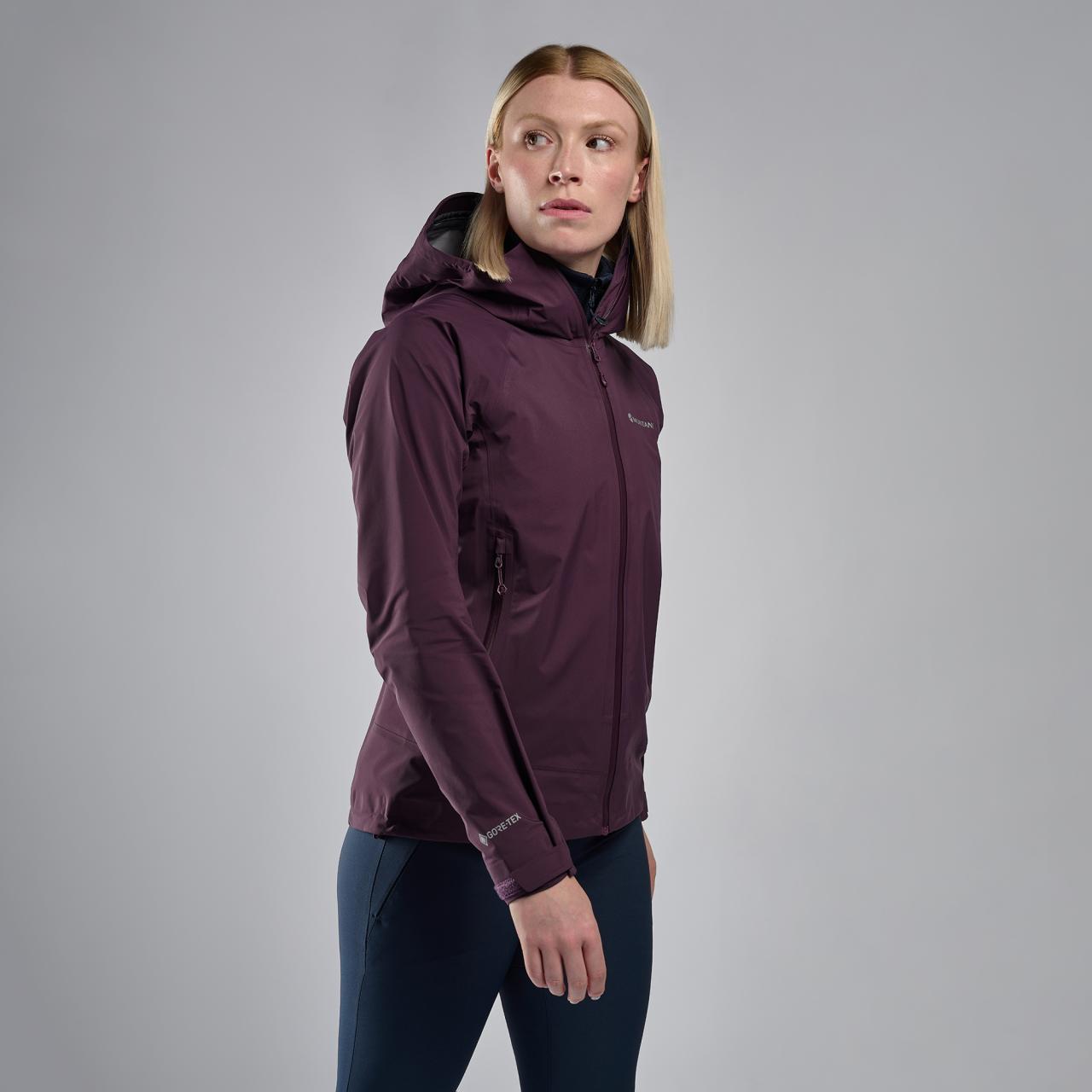 FEM PHASE LITE JACKET-MULBERRY-UK8/XS dámská bunda hnědofialová