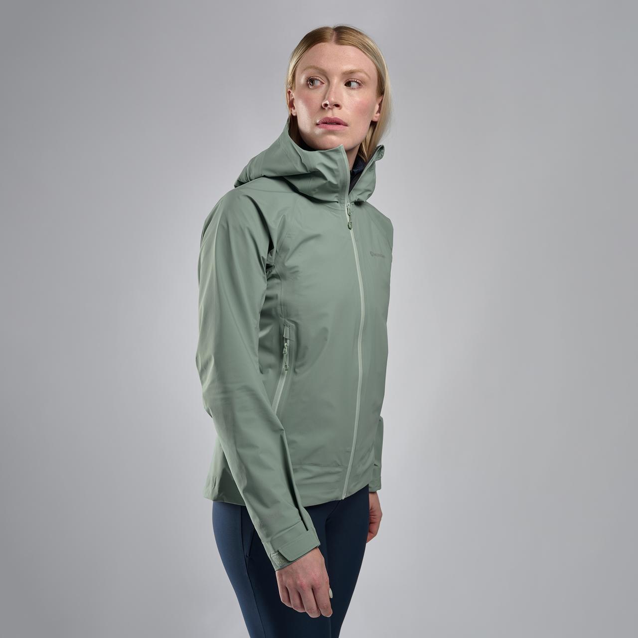 FEM PHASE LITE JACKET-PALE SAGE-UK8/XS dámská bunda šedozelená