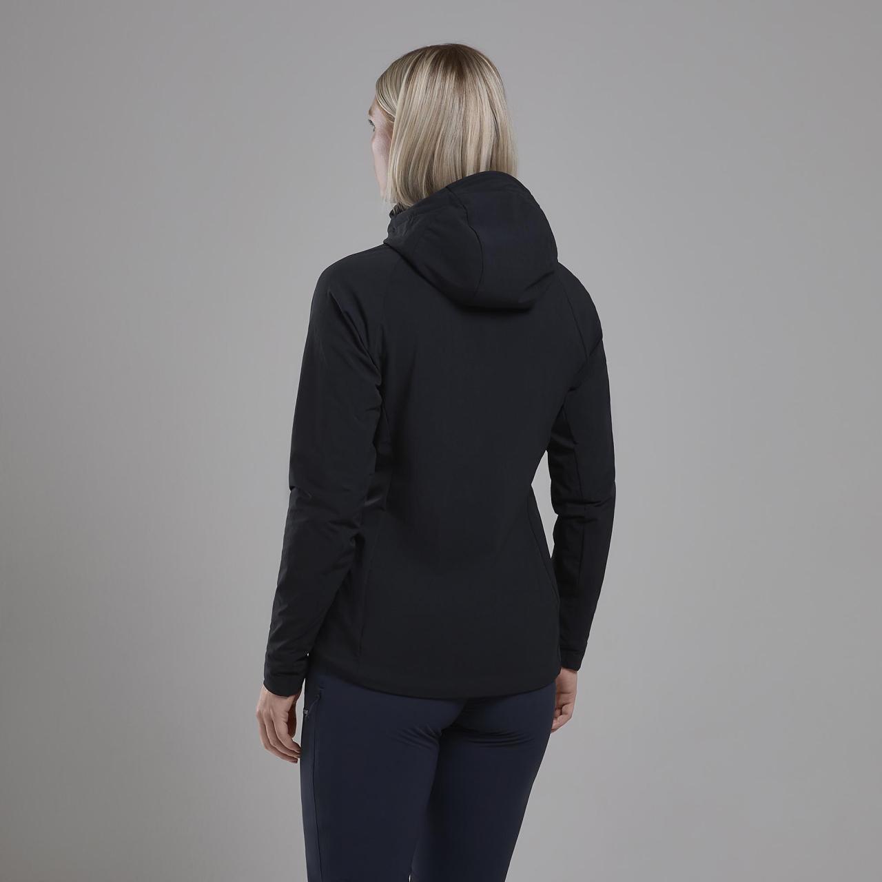 FEM KHAMSIN HOODIE-BLACK-UK14/L dámská bunda černá