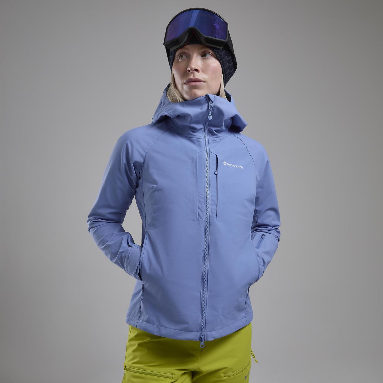 FEM NORDES HOODIE-CORNFLOWER-UK8/XS dámská bunda modrá