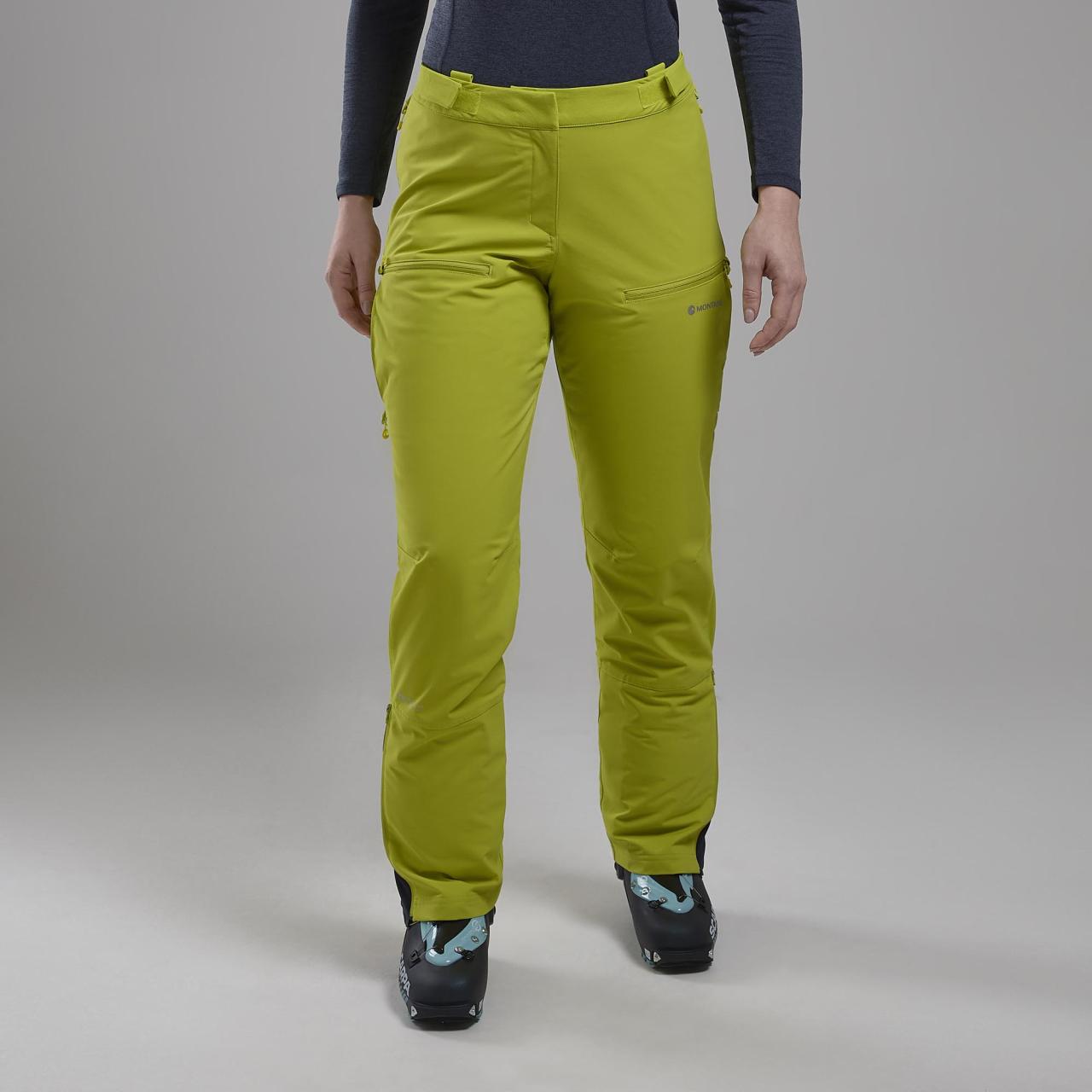 FEM NORDES PANTS-CITRUS SPRING-UK16/XL dámské kalhoty žlutozelené