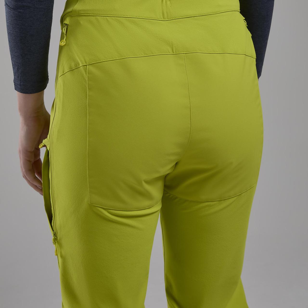 FEM NORDES PANTS-CITRUS SPRING-UK14/L dámské kalhoty žlutozelené