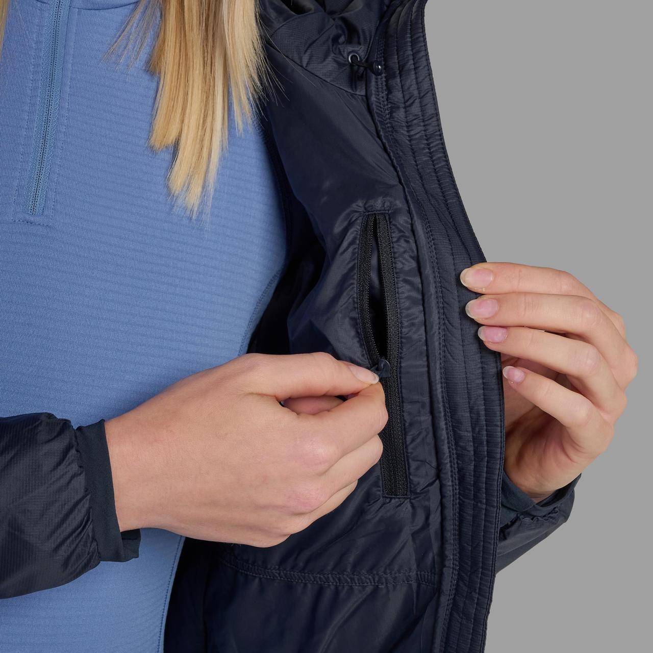 FEM FORTES LITE HOODIE-ECLIPSE BLUE-UK10/S dámská bunda modrá