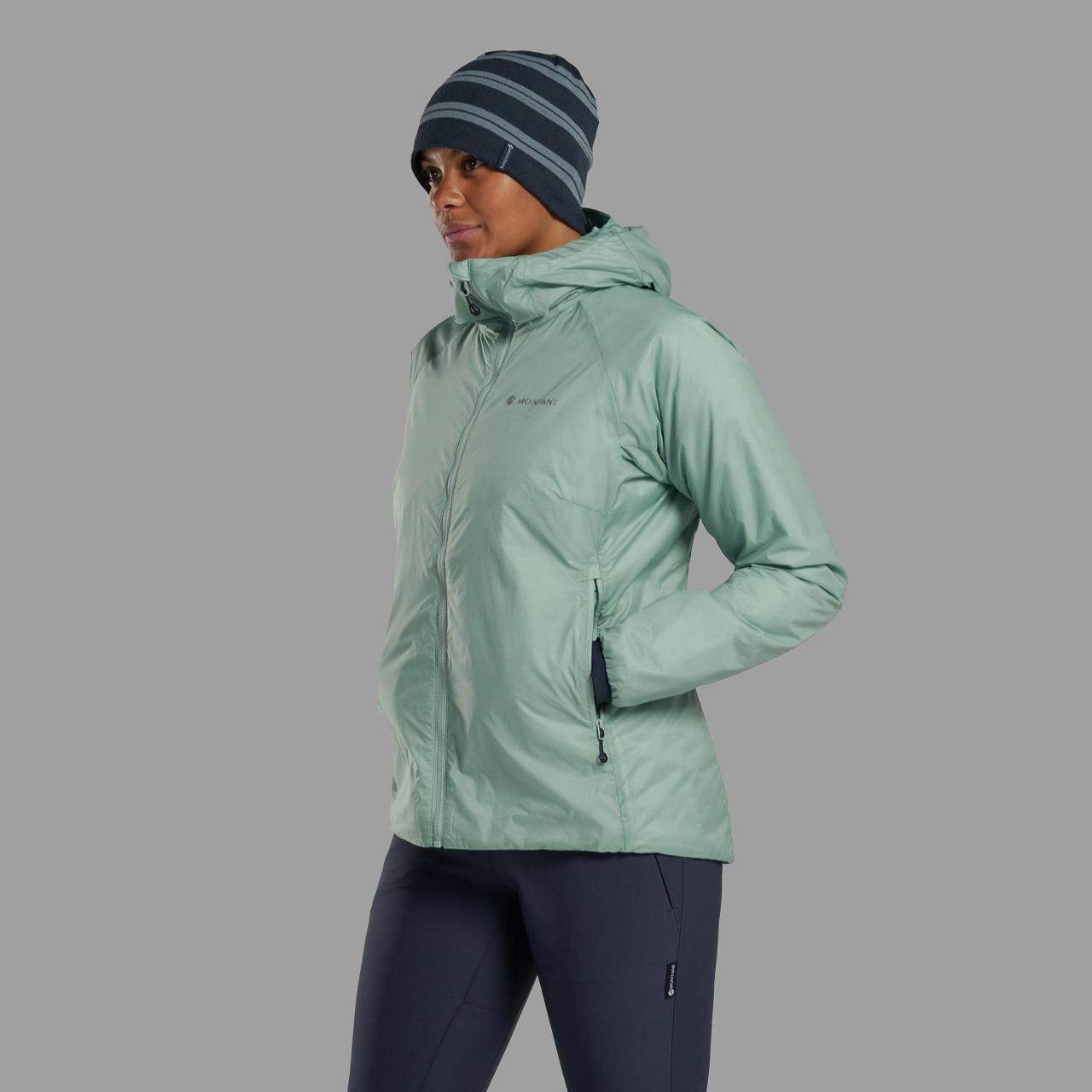 FEM FORTES LITE HOODIE-SEA MIST-UK10/S dámská bunda mentolová