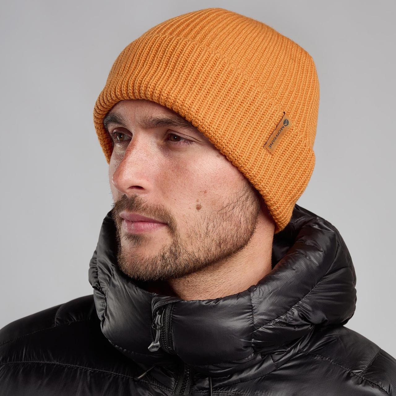 BREW BEANIE-FLAME ORANGE-ONE SIZE unisex čepice žlutooranžová