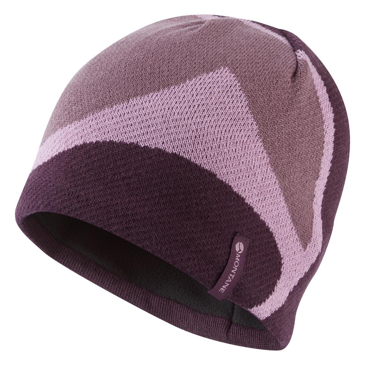 LOGO BEANIE-MULBERRY-ONE SIZE unisex čepice hnědofialová