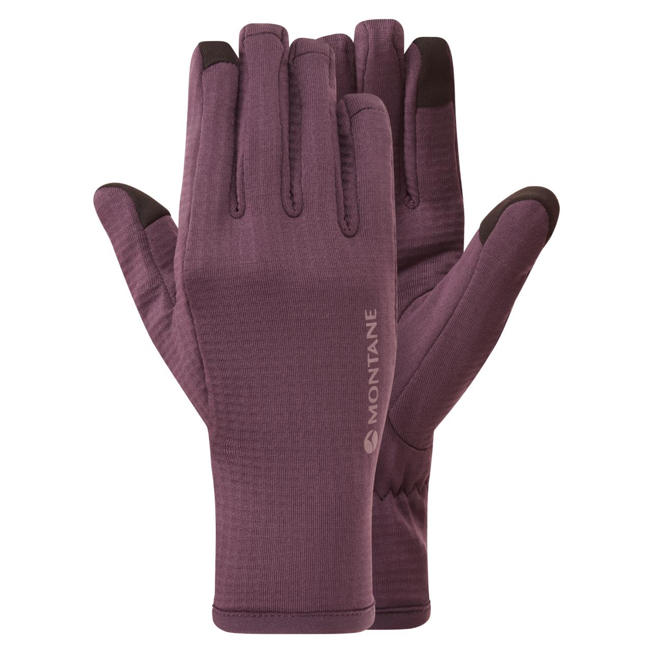 FEM PROTIUM GLOVE-MULBERRY-M dámské rukavice hnědofialové