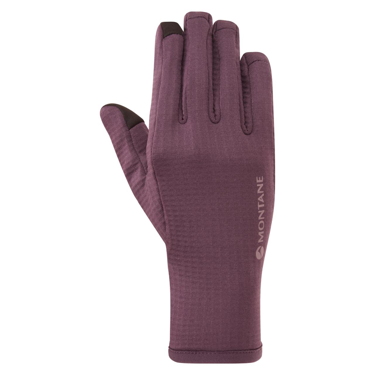 FEM PROTIUM GLOVE-MULBERRY-M dámské rukavice hnědofialové