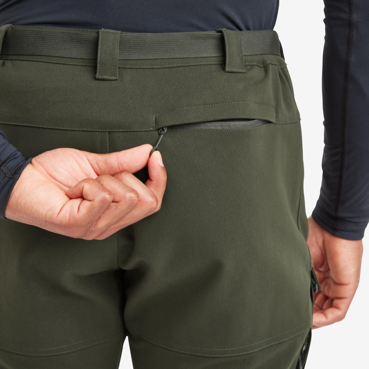 TERRA XT PANTS LONG LEG-OAK GREEN-34/L Long pánské kalhoty zelné