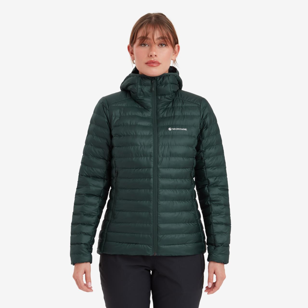 FEM ICARUS HOODIE-DEEP FOREST-UK16/XL dámská bunda tmavě zelená