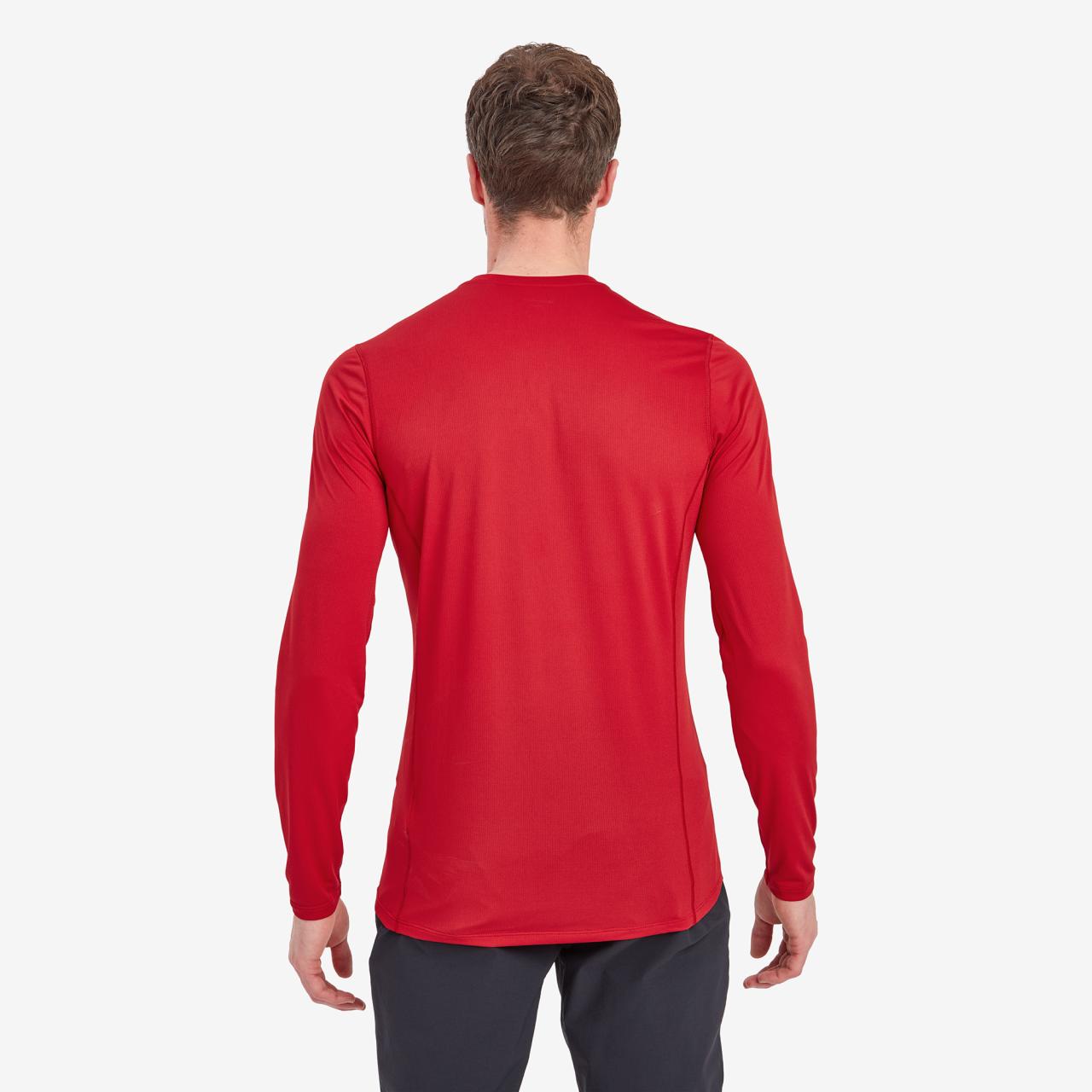 DART LITE LONG SLEEVE T-SHIRT-ACER RED-M pánské triko dlouhý ruk. tmavě červené