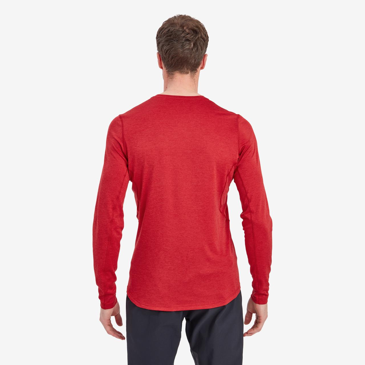 DART LONG SLEEVE T-SHIRT-ACER RED-M pánské triko dlouhý ruk. tmavě červené