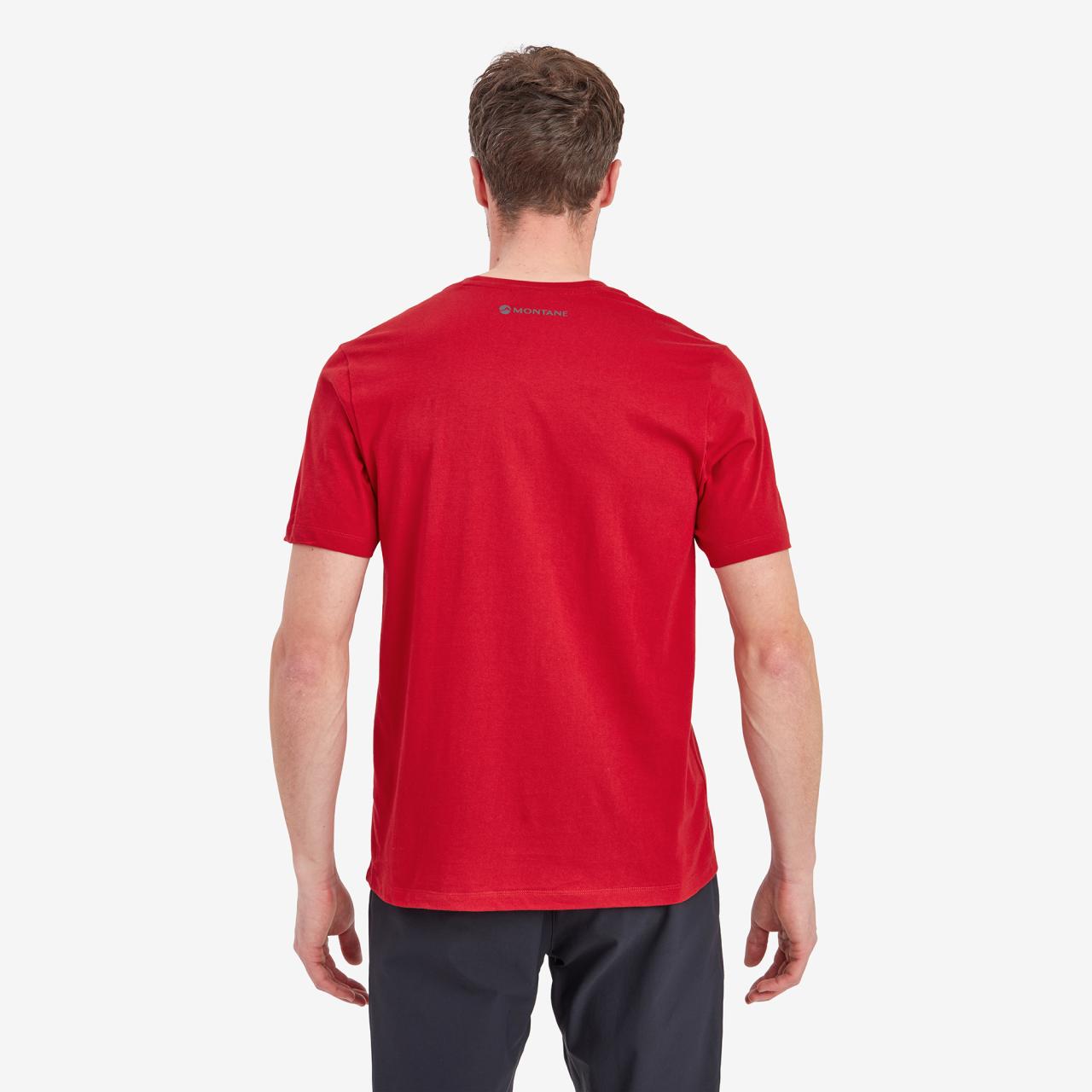 FOREST T-SHIRT-ACER RED-M pánské triko tmavě červené