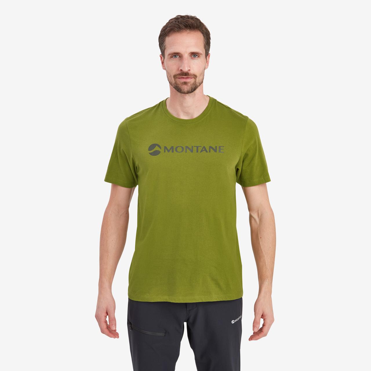 MONTANE MONO LOGO T-SHIRT-ALDER GREEN-M pánská triko zelené