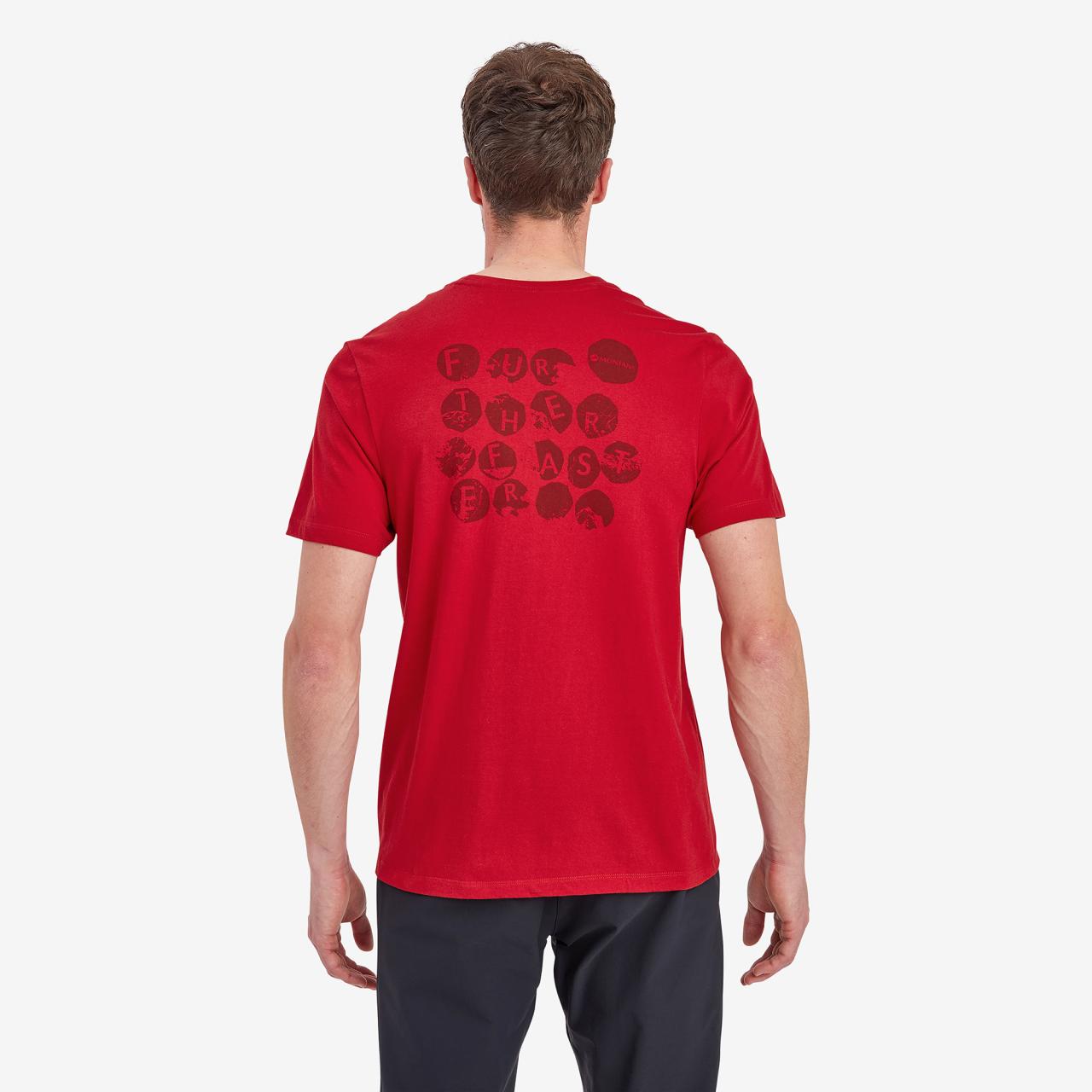TRANSPOSE T-SHIRT-ACER RED-M pánská triko tmavě červené