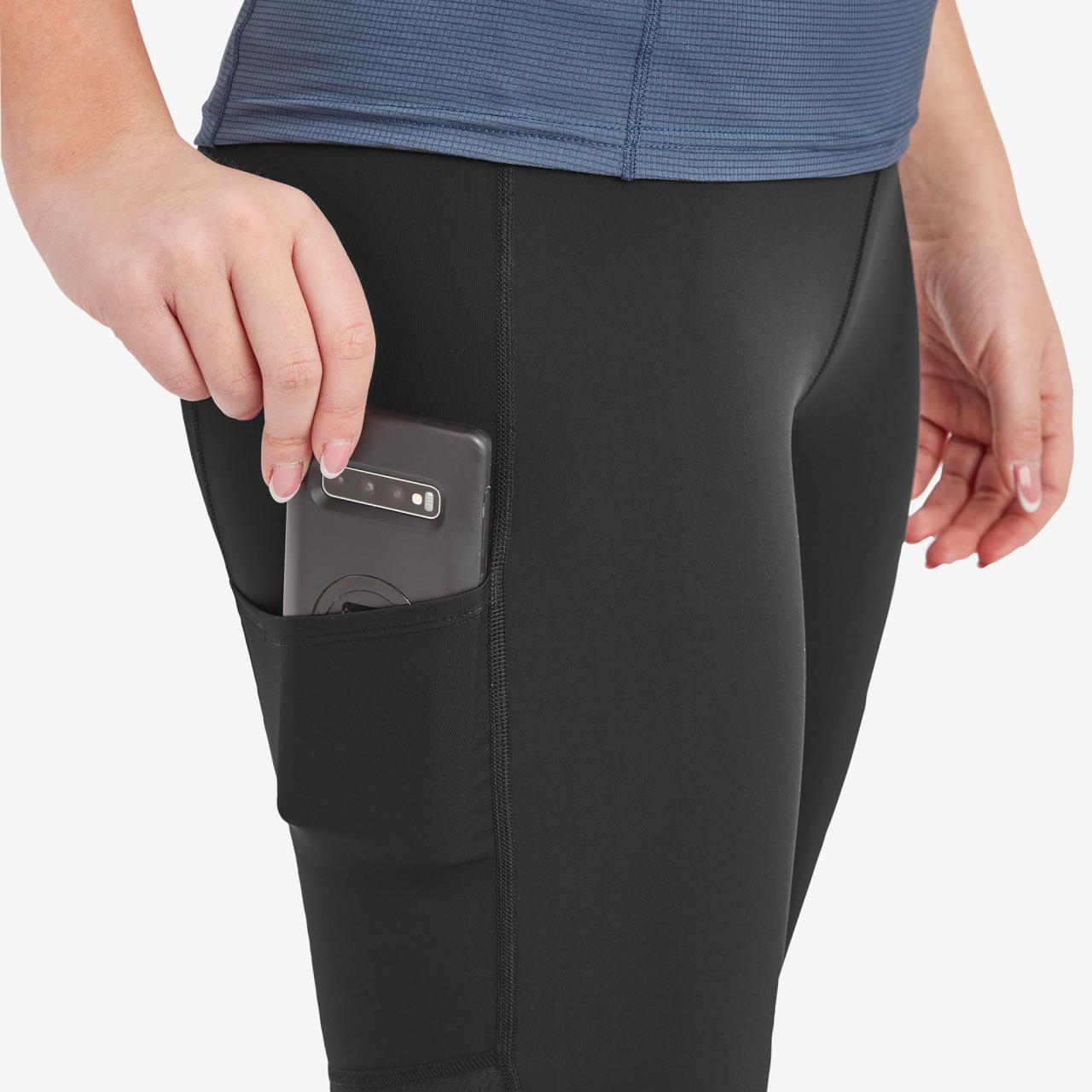FEM SLIPSTREAM TRAIL TIGHTS REG LEG-BLACK-UK14/L dámské kalhoty černé