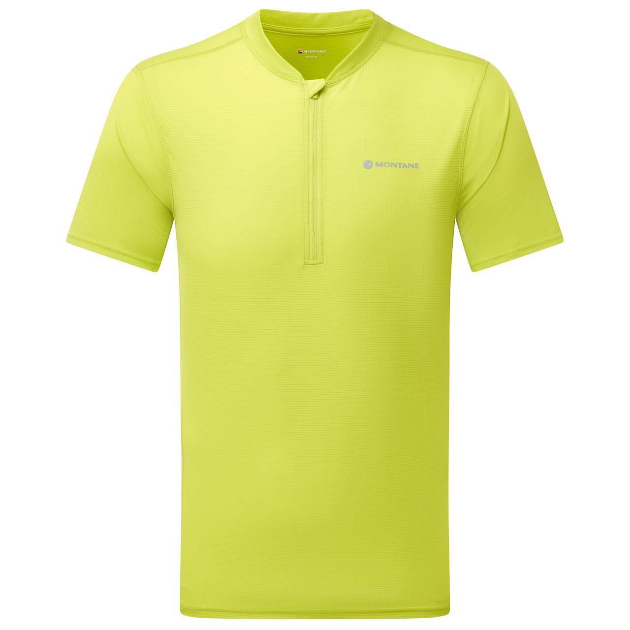 DART NANO ZIP T-SHIRT-CITRUS SPRING-L pánské triko žlutozelené