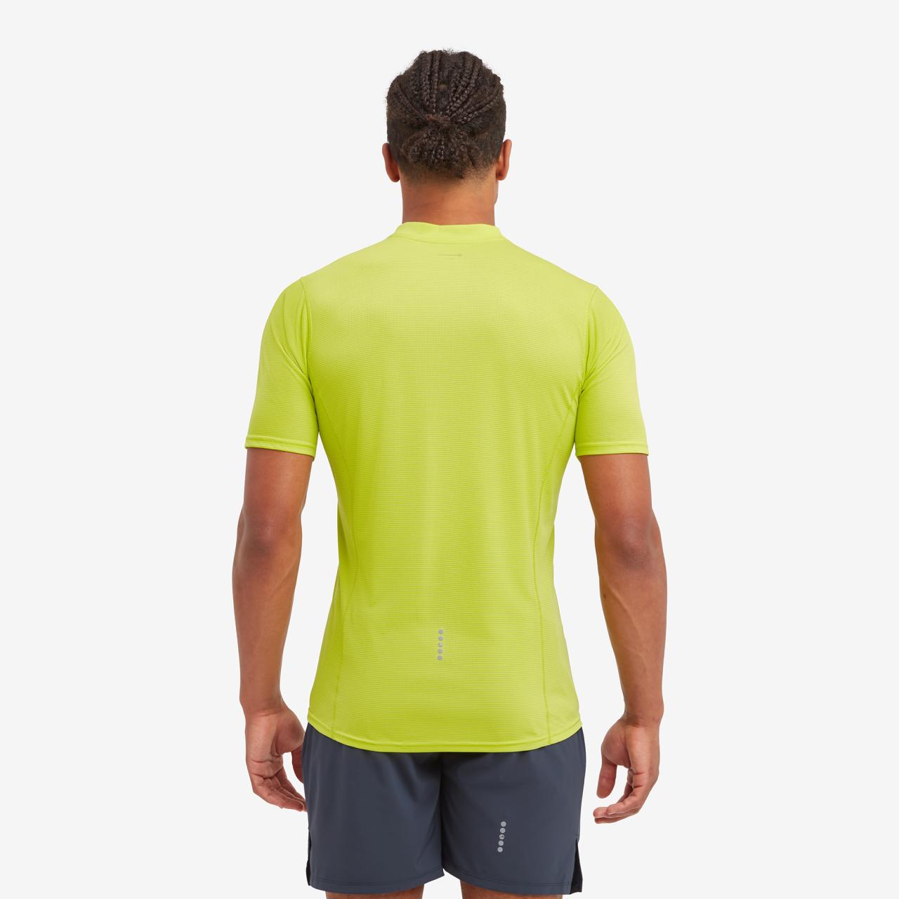 DART NANO ZIP T-SHIRT-CITRUS SPRING-M pánské triko žlutozelené