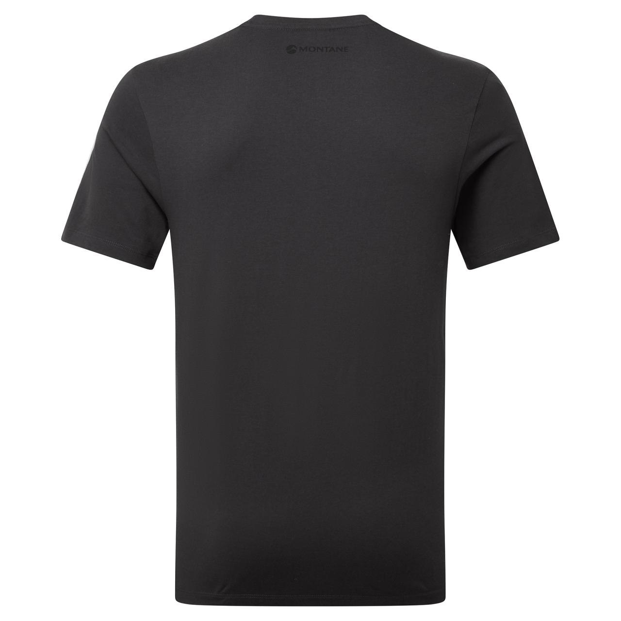 MONTANE MONO LOGO T-SHIRT-MIDNIGHT GREY-M pánské tričko tmavě šedé