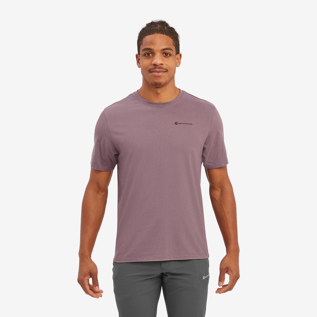 WEAR REPAIR TEE-MOONSCAPE-XL pánské tričko šedofialové