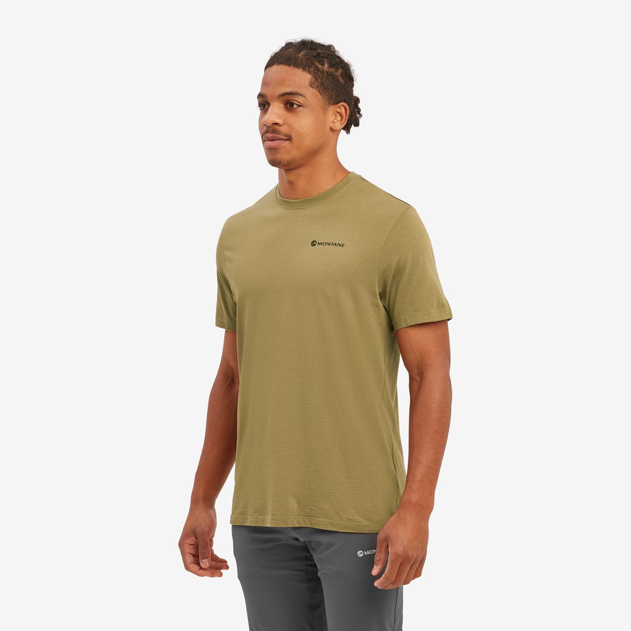 WEAR REPAIR TEE-OLIVE-S pánské tričko olivové 