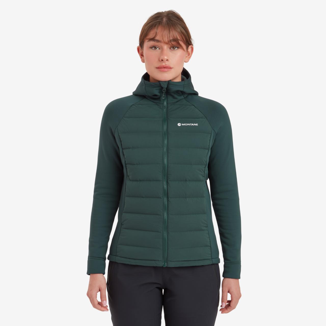 FEM COMPOSITE HOODIE-DEEP FOREST-UK10/S dámská bunda tmavě zelená
