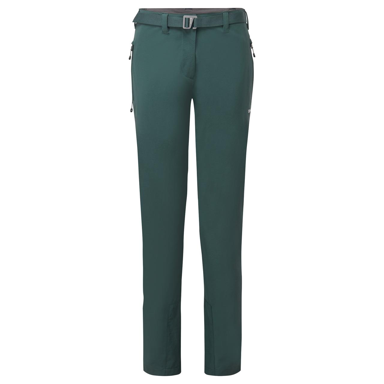 FEM TERRA STRETCH PANTS-R LEG-DEEP FOREST-UK18/XXL dámské kalhotytmavě zelená