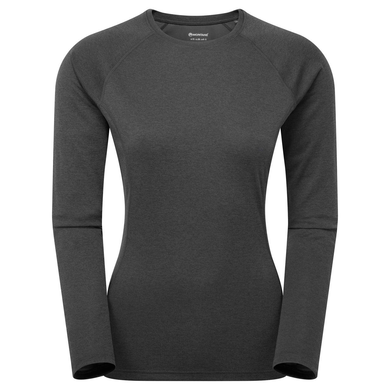 FEM DART LONG SLEEVE T-SHIRT-BLACK-UK8/XS dámské triko dlouhý ruk. černé