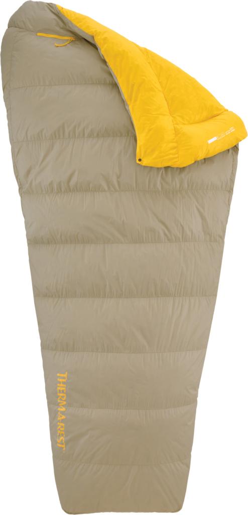 CORUS 32F/0C Regular Twill péřová přikrývka hnědožlutá