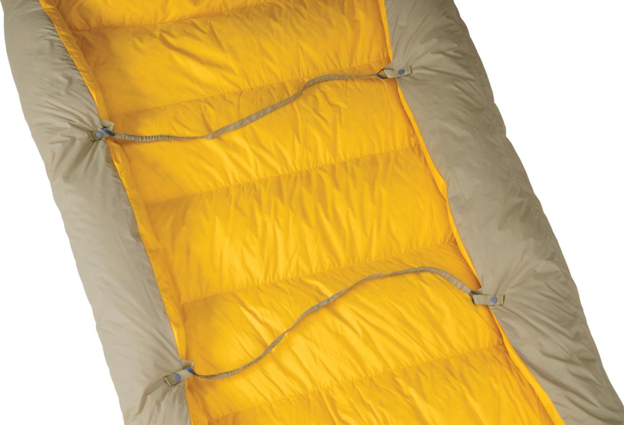 CORUS 32F/0C Regular Twill péřová přikrývka hnědožlutá