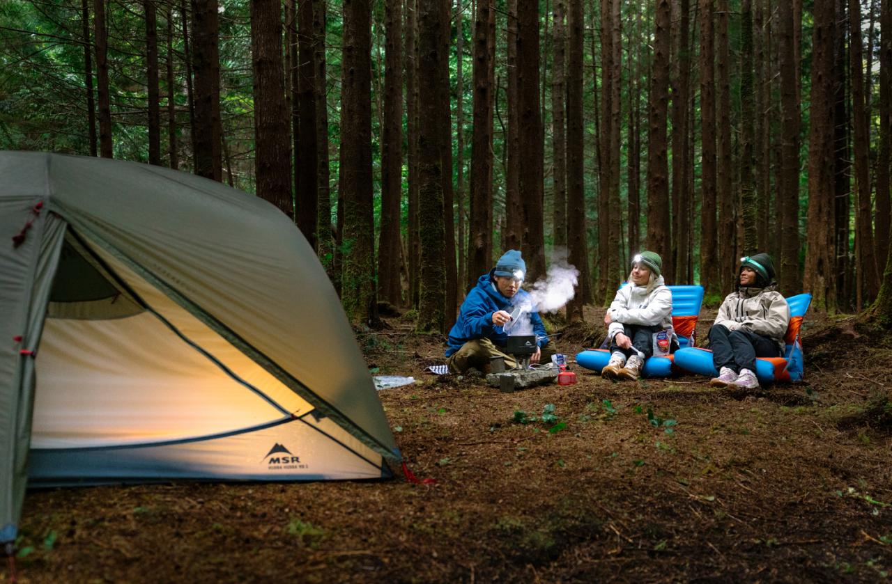 HUBBA HUBBA HD 3P Olive Night  stan zeleno/modrošedý pro 3 osoby