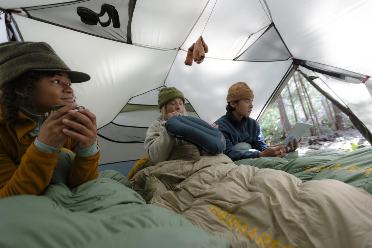 HUBBA HUBBA HD 3P Olive Night  stan zeleno/modrošedý pro 3 osoby