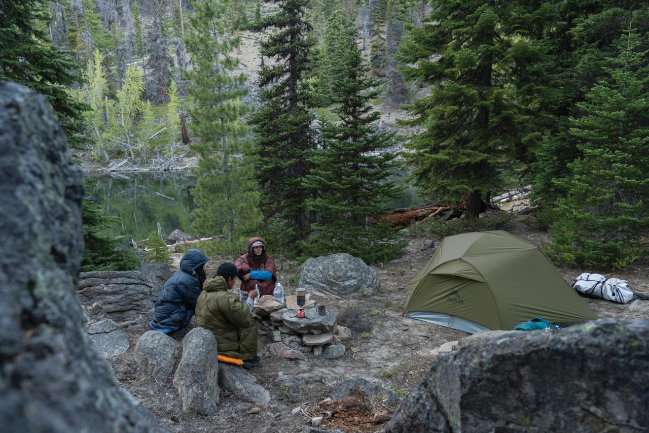 HUBBA HUBBA LT 2P Olive Night  stan zeleno/modrošedý pro 2 osoby