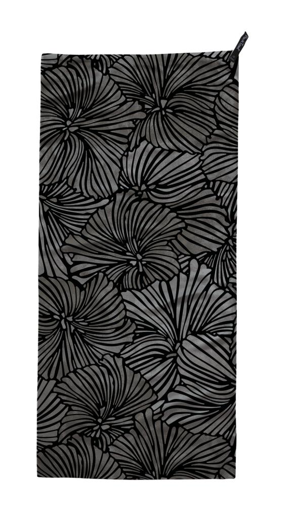 PACKTOWL ULTRALITE FACE Bloom Noir ručník 25x35cm hnědá vzor kytka